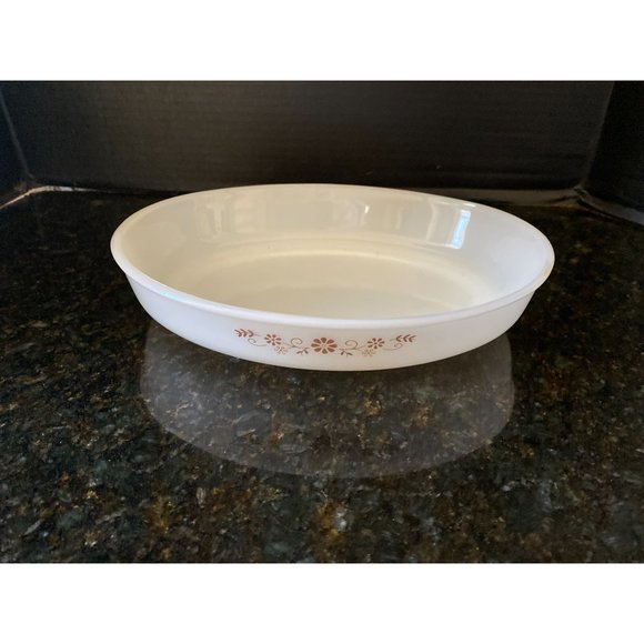 Dynaware, Pyr-O-Rey, 10" Brown Daisy Oval Casserole Dish - Picture 5 of 7